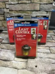 Carlon Dusk to Dawn Sensor Socket Light Control NEW Pack of 3