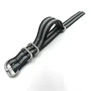 18Mm20Mm22Mm24Mm Nylon Woven Canvas NATO Watchband Strap Fine Steel Needle Buckl