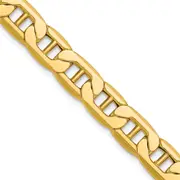 14K Yellow Gold 8.25mm Semi-Solid Anchor Chain