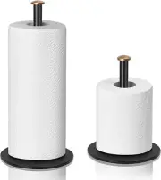Paper Towel Holder Black, Adjustable Paper Towel Stand for Countertop - New Hous