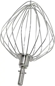 [Spares2go] 9 Wire Aluminium Balloon Whisk Attachment with Circlip Shaft for Kenwood Major Chef Stand Mixer