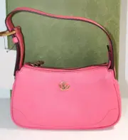 NWT Gucci GG Aphrodite Soft Goat Rhodamine Pink Mini Shoulder Bag 739076