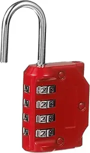 NUOBESTY Password Padlock for Suitcase Compact Portable 4 Digits Lock Indoor Outdoor Use Zinc Alloy