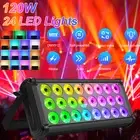 120W 24LED RGBW Wall Washer Stage Lights Disco DJ Bar Party Show Strobe Light