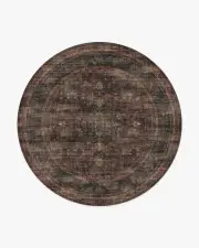 245' Round | Machine Washable Runner Rug | Kid & Pet Friendly | Indoor Rug | Rowan Bordeaux Rug | Ruggable