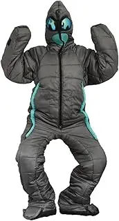 Human Body Wearable Camping Sleeping Bag, Winter Indoor Outdoor Portable Ultralight Warm Adult Windproof Sleeping Bag, Zipper Design Walking Sleeping Bag