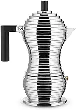 Alessi Pulcina Espresso Coffee Maker, Black, 3 Cup Capacity