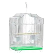 55cm Bird Cage Hanging Parrot Cage Cockatiel Aviary Metal Frame