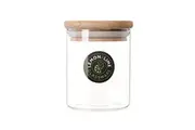 Lemon & Lime Glass Jar Camden 200ml Bamboo Lid Canister Food Storage Container