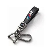 Leather car keychain, car key ring, gifts for family, car accessories, BMW M Series key ring Black 2 PCS