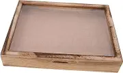 EXQUIMEUBLE Vintage Picture Frame Display Box for Medals and Photos Rustic Wooden Shadow Box for Dried Flowers and Keepsakes Decorative Home Decor for Cherished Memories and Awards