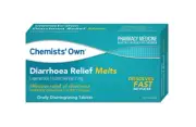 Chemists Own Diarrhoea Relief Melts Instantly Dissolves On The Tongue 6 Tablets
