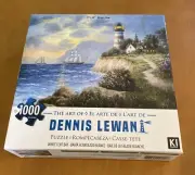 Karmin 1000 Piece Puzzle Called White Cliff Bay by Dennis Lewan - Open Box