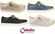 Cabello Comfort Shoes Urica Leather Lace Up with Zip Sneakers Cabello Urica New