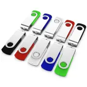 Bulk/Lot 10 Pack 128MB Metal Swivel USB Flash Drives Data Storage Pen - USB 2...