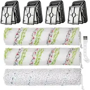 [MIXEAL] Replacement Parts Kit Compatible with Bissell CrossWave Cordless Max 2554 2590 2593 2596 Series Vacuum,1 Pack 2787 Brush Roll & 2 Pack 2788 Pet Brush Rolls and 4 Pack 1866 Vacuum Filters