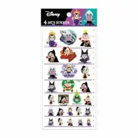 在飛比找樂天市場購物網優惠-小禮堂 迪士尼 反派角色 透明貼紙組 (多尺寸款)
