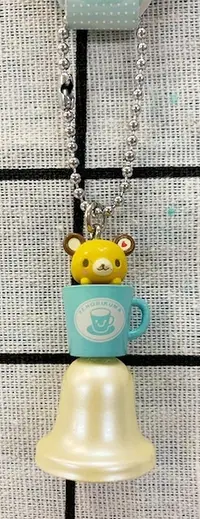 在飛比找Yahoo奇摩購物中心優惠-【震撼精品百貨】Tenorikuma 拿鐵熊~鎖圈鑰匙圈吊飾