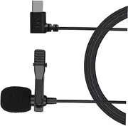 FUNOMOCYA 1pc Lavalier Microphone Lapel Mic Portable Microphone Black