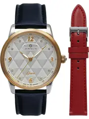 Zeppelin 73491N_SET Silver Dial Blue Leather Womens Watch