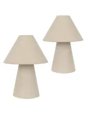 Atila 1 Light Table Lamp in Natural, 2 Pack