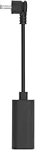 Ring USB-C to Barrel Plug Adaptor for USB-C Solar Panels and Barrel Plug Cameras, Black