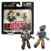 The Walking Dead Minimates 1 - One-Armed Zombie & Officer Rick Grimes 2-Pack NIP
