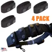 4PCS Duty Belt Retainer Double Buckle Safety Tactical Belt Ring Accessories Tool