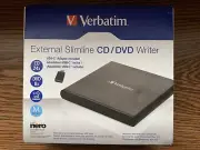 Verbatim External Slimline CD/DVD Writer - SEALED