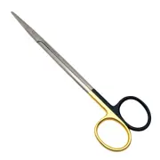 Kaye Scissor 7" SuperCut Straight Plastic Surgery German Stainless Gold Black