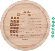 ERINGOGO 1 Set Wooden Dice Tray for Farkle Game Tabletop Storage Tray for Family Gatherings Modern Chic Design for Safe and Stylish Gaming Experience