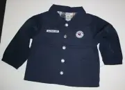 New Carter's 24m Boys Navy Blue Canvas All Star Football MVP Jacket Coat
