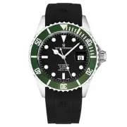 Revue Thommen's Men's Diver Black Dial Rubber Strap Automatic Watch 17571.2834