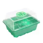12 Holes Seed Grow Planter Box Greenhouse Garden Plant Seeding Tray (Green) Hot