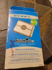 DYNEX 6 IN 1 MEMORY CARD READER WRITER DX-CR6N1