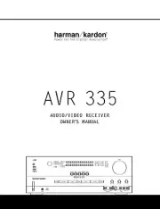 Harman Kardon AVR-335 AV Receiver Owners Manual