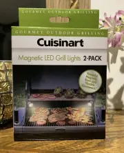 CUISINART MAGNETIC LED GRILL LIGHTS - 2 PACK - GOOSENECKS BBQ Night Day