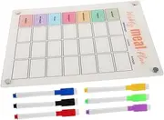 HOMSFOU Weekly Fridge Calendar Erasable Board Planner Schedule for Kitchen Home Office