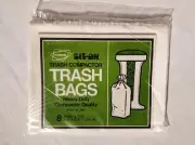 New Vintage 1973 Sit-On Trash Compactor Bags Pack of 8 Ron Popeil Brothers RONCO