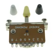 Heavy Duty 5 Way Guitar Pickup Lever Switch with 3 Plastic Tip