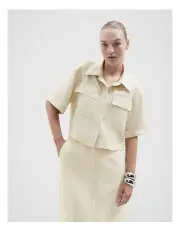 [Unison] Linen Resort Shirt in Wheat