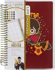 Paper House Productions Harry Potter 12 Month Undated 7.5" Planner with Month and Event Flag Stickers - Chibi Quidditch Match