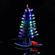 DC5V 3D Christmas Tree Flashing Light DIY Kits Colorful LED Circuit Xmas Decor