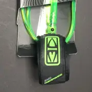 Surfboard all around Comp leash ocean & earth 6' foot comp Leash Lime 6mm cord