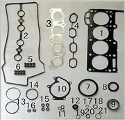 3SZ 3SZVE Engine Full Gasket Set, Compatible For Daihatsu SIRION M3 TERIOS J2 MATERIA M4 1.5L 2005-50322500 04111-BA170 04111BA170