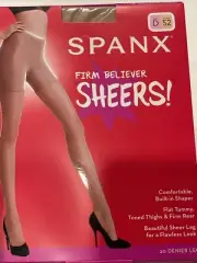 SPANX Firm Believer sheers Pantyhose Size D S2 20 Denier