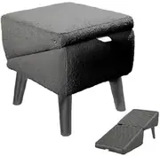 Foldable Dog Steps for Bed, Removable Dog Stairs for Sofa, Non-Slip Pet Ramp for Small Dogs and Cats, Multifunctional Pet Ladder for High Bedside and Sofa