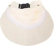 [FOMIYES] Adjustable Wide Brim Ponytail Cap for Women Beach Cap Casual Baseball Uv Protection Khaki
