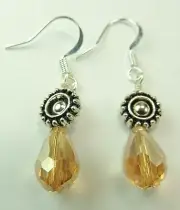Briolette Crystal Earrings Handmade Wedding Jewelry