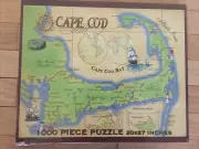 SEALED NEW Meds Maps CAPE COD Town map puzzle 1000 pc.